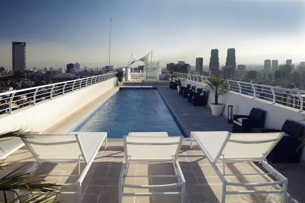 Ferienwohnung Polanco Pool Amazing View Gym Parking Mexiko-Stadt Exterior foto